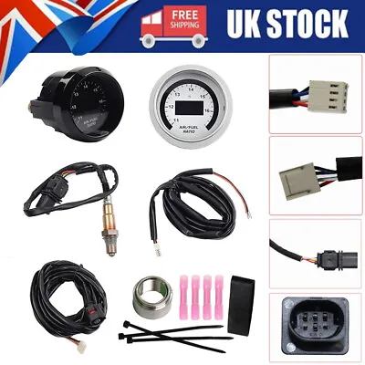 52mm AFR O2 UEGO Wideband Air Fuel Ratio Gauge Kit 30-4110 LSU 4.9 Probe Sensor • £109.19