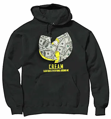 £29.99 • Buy Wu-Tang Clan CREAM Dollar Bill Street Hoody Black