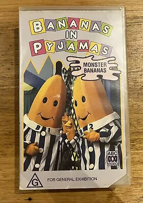 Bananas In Pyjamas Monster Bananas Hard To Find 1994 VHS Tape • $14.50