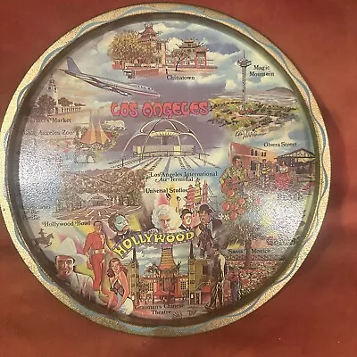 Vintage Metal  Tray - LOS ANGELES California - Ken Haag • $7