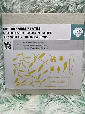 Lifestyle Crafts Letterpress Printing Plate HOLIDAY~THICKET Autumn L-PP-0013-HD • $21.99