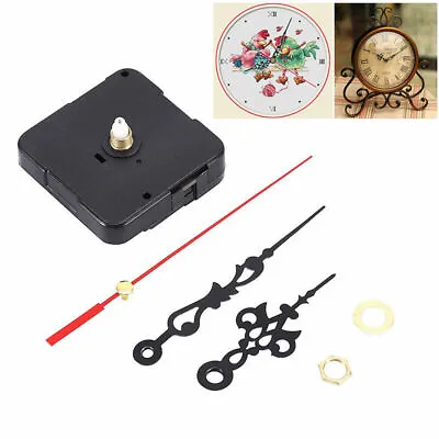 Replacement Quartz Wall Clock Movement Mechanism Motor With Hands & Fittings Kit • $10.99