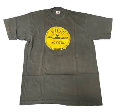Vintage 90s Sun Recording Studios Shirt Size L Black Single Stitch Music Country • $39.95