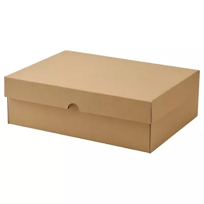 Cardboard Storage Box Stackable Boxes With Lids Underbed Office Home Organiser • £13.49