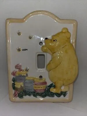 Disney~Classic Winnie The Pooh~Ceramic Light Switch Plate Cover~Charpente • $15