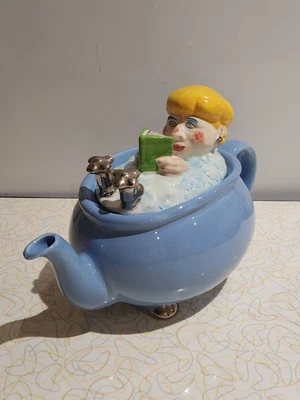 £15 • Buy Price Kensington Potteries ..Vintage..T Pot Lady In The Bath Reading A Book ..