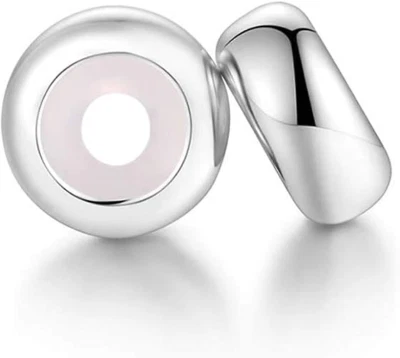 $9.59 • Buy Sterling Silver Bead Spacers Clip Lock Stopper Charm Pandora Bracelet Beads NEW