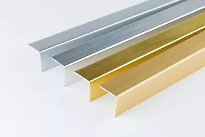 £1.99 • Buy PVC CORNER 90 DEGREE- 20X20 Mm- ANGLE TRIM 1 METER Gold And Silver (39.37 Inch)