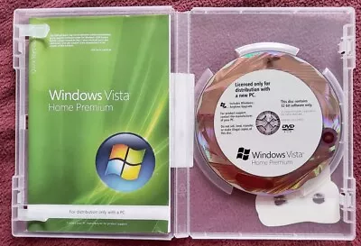 £27.50 • Buy Microsoft Windows Vista Home Premium With Original COA/Product Key + Nero 7