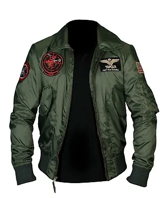 Tom Cruise Top Gun Maverick Flight Bomber Jacket Jet Pilot Jacket • $74