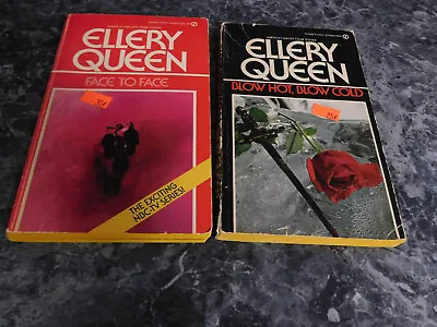 Ellery Queen Lot Of 2 Mystery Paperbacks • $2.59