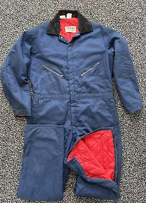 Walls Overalls Padded Workwear Mens Workwear Boiler Suit Blue Chest 46-48 L32 • £5.50
