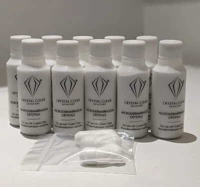 Crystal Clear - Microdermabrasion Crystals & Disposable Tips X 10 Each • £55