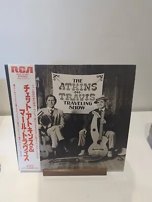 Chet Atkins & Merle Travis-The Atkins Travis Traveling Show Japan Obi Vinyl NM • $10