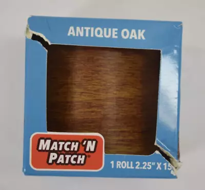 Match N Patch Realistic Repair Tape Antique Oak Finish Roll  15' Fabric Backed • $17.99