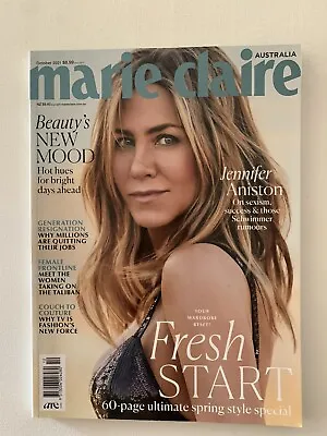 Marie Claire Australia Magazine October 2021 Jennifer Aniston Spring Fresh Start • $19.99