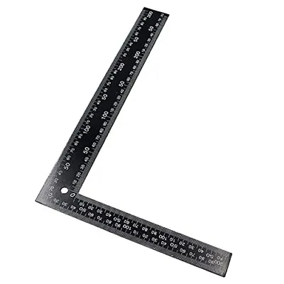 Metal L Square Ruler 90 Degree Right Angle Metric And Inches Ruler Double Sided  • $11.27