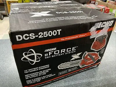 NEW Echo EForce DCS-2500T 12  Battery-Powered Top Handle Chainsaw 56V Cordless  • $285