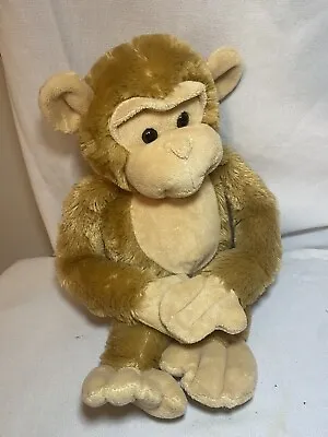 ALEX HANGING MONKEY Brown PLUSH STUFFED ANIMAL TOY 17” WISHPETS 2012 • $9.95