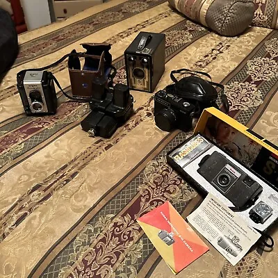 Lot Of 5 Vintage Camera And Flash Untested Argus Kodak Viewmaster Bentley • $30