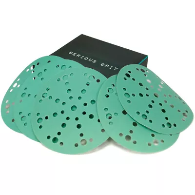 Festool-Compatible Sandpaper 6 Inch 49-Hole Hook Loop 40-2000 Grit Sanding Discs • $31.90