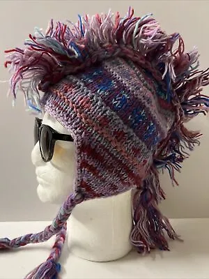 Mohawk Handmade Indian Peruvian Knitting Hat  • $12.50