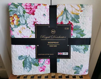 Royal Dorchester King Size Bedspread Egyption Cotton Touch • £19.50