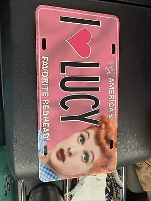 License Plate I Love Lucy Americas Favorite Red Lucille Ball Collector Series • $7.99