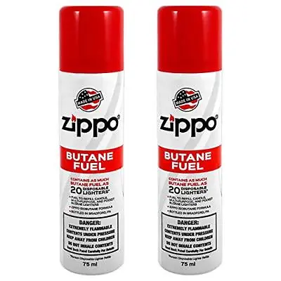 Zippo Butane Fuel 75 Milliliter / 2.5 Ounces (2-Pack) • $46.91