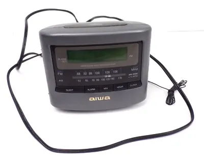 AIWA Radio Receiver FR-A45U AM/FM Alarm Clock Radio 5 1/2 X 5  Electric Battery • $15