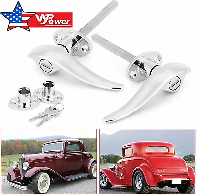 LOCKS Outside Locking Door Handles For 1932 Ford 3 Window 1933 1934 For MATCHING • $32.99