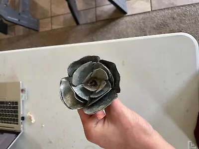 Hand Crafted Welded Metal Rose Flower  • $30