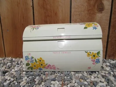 Vintage Paper Towels Waxed Paper Kitchen Ransburg Style Dispenser Metal Flowers • $40.20