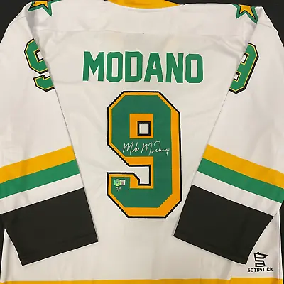 Mike Modano Autographed Fan HQ Exclusive SotaStick Art Little Mo Jersey Numbered • $199.99