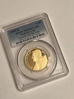 2009-R Vatican City 50 Euros PCGS PR69DCAM Gold Coin Proof Pope Benedict XVI • $1299.99