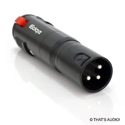 EDGE XLR ADAPTER: 3 Pole XLR (Male) To 6.35mm 1/4  Jack (Female) TRS • £7.99