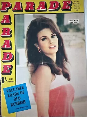 1967 Vintage Parade Men's Magazine  RAQUEL WELCH COVER Adult Content • $39.50