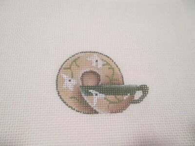 $22.12 • Buy Cup And Saucer-melissa Shirley-handpainted Needlepoint Canvas