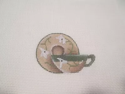 Cup And Saucer-melissa Shirley-handpainted Needlepoint Canvas • $7.53