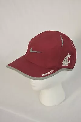 Nike Featherlight Washington State Cougar Hat Dri-Fit Running Fitness Adjustable • $543.15