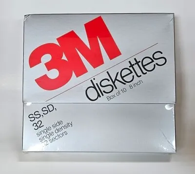 8 INCH FLOPPY DISKS.  New Sealed SS SD 32 Sectors.  Single Sided Single Density • $59.95