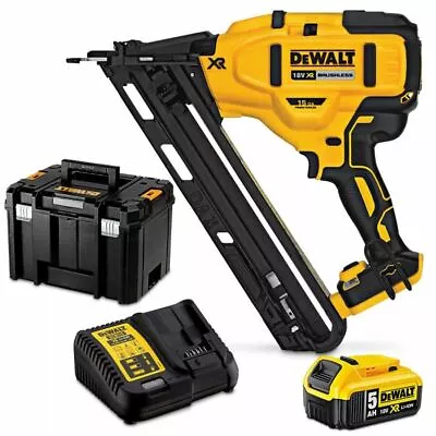 $1858.95 • Buy DeWalt BRUSHLESS XR LIION SECOND FIX NAILER KIT DCN650P2XE 18V 5.0Ah *USA Brand