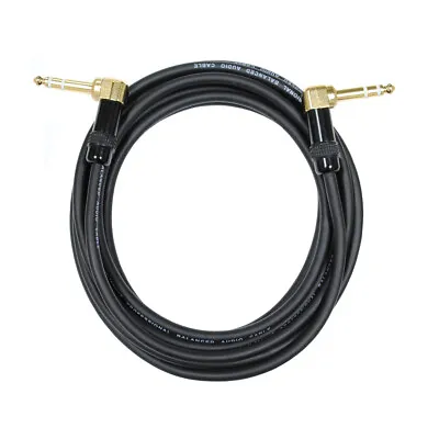 12 Ft 1/4  TRS Right Angle To 1/4  TRS Right Angle Cable EC25012 • $11.95