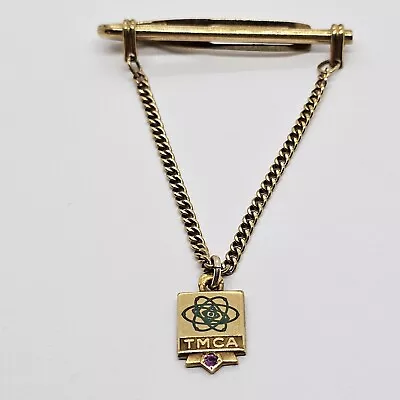 Balfour Tie Clasp Chain 12K GF  TMCA  LGB 1/10 10K Gold Vintage Tie Clip • $44.95