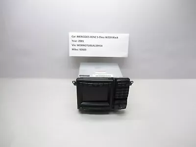 00-02 Mercedes W220 Command Unit CD Radio Navigation A2208204989 OEM & SANA • $74.69