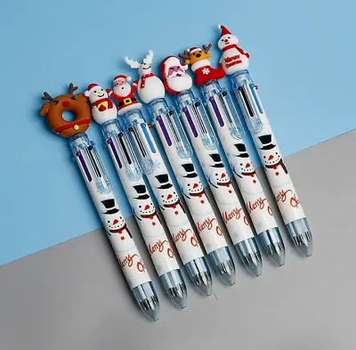£3.09 • Buy Christmas 6in1 Character Pen Kids Novelty Stocking Filler Xmas Gift