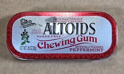 Altoids Sugar Free Chewing Gum Peppermint Tin Empty • $12.25