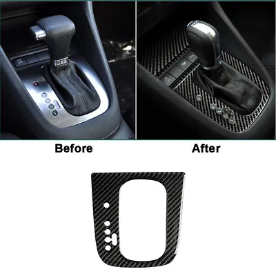 Carbon Fiber Gear Shifter Panel Cover Trim For VW Golf 6 MK6 GTI 2008-2012 • $13.52