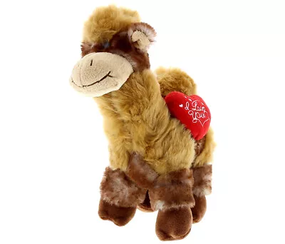 DolliBu I LOVE YOU Plush Cute Camel Stuffed Animal With Heart Message – 10 Inch • $21.08