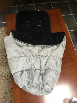 £10 • Buy Mothercare Spin Footmuff Silver/grey